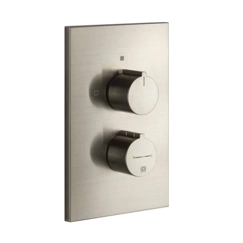 Immagine di Gessi  SHOWER miscelatore termostatico a 1 uscita, senza corpo incasso, finitura finox brushed nickel 38792#149