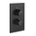 Gessi SHOWER miscelatore termostatico a 1 uscita, senza corpo incasso, colore nero finitura opaco 38792#299