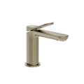 Immagine di Gessi VIA MERAVIGLI miscelatore monocomando H.15 cm per lavabo, senza scarico e flessibili, finitura finox brushed nickel 56002#149