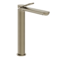 Immagine di Gessi VIA MERAVIGLI miscelatore monocomando H.30 cm per lavabo, senza scarico e flessibili, finitura finox brushed nickel 56004#149