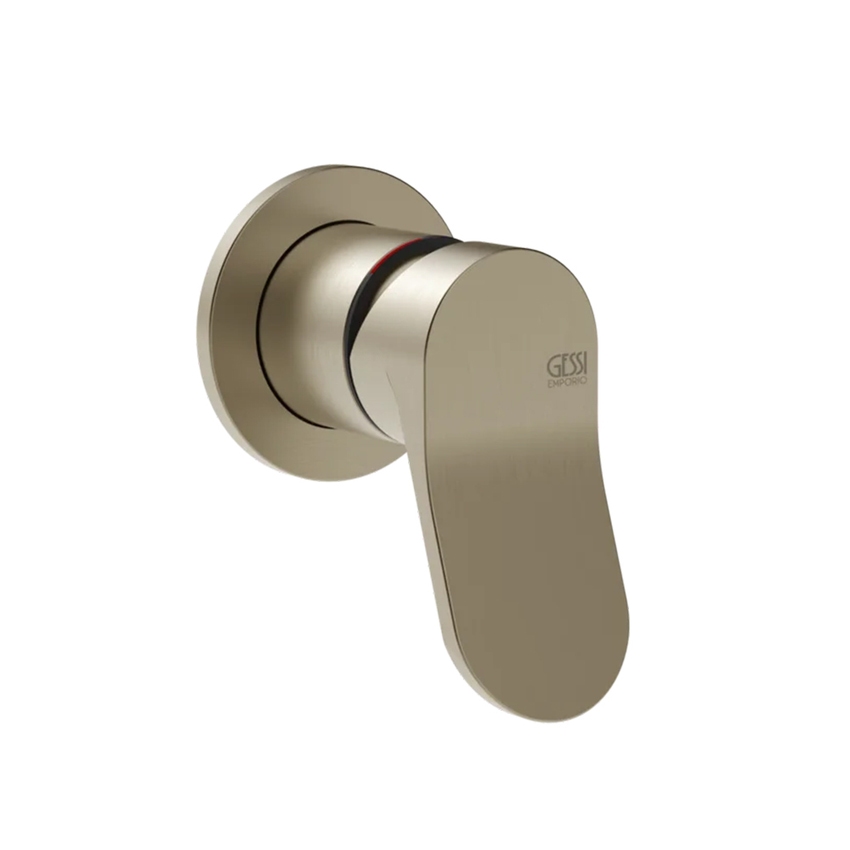 Immagine di Gessi VIA MERAVIGLI comando remoto a parete, da abbinare alla bocca, senza corpo incasso, finitura finox brushed nickel 56109#149