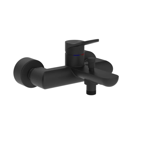 Immagine di Gessi VIA MERAVIGLI miscelatore esterno per vasca, colore nero finitura opaco 56013#299