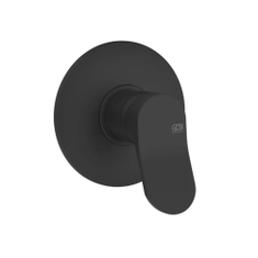 Immagine di Gessi VIA MERAVIGLI miscelatore per doccia a parete, 1 via, senza corpo incasso, colore nero finitura opaco 56062#299