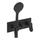 Gessi VIA MERAVIGLI miscelatore doccia a parete, 2 vie, con doccetta, senza corpo incasso, prima uscita soffione, colore nero finitura opaco 56041#299