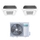 Hisense CASSETTA commerciale R32 Climatizzatore a cassetta dual split inverter bianco | unità esterna 5.2 kW unità interne 12000+18000 BTU 3AMW52U4RJC+ACT[35|52]UR4RCC8