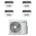 Hisense CASSETTA commerciale R32 Climatizzatore a cassetta quadri split inverter Wi-Fi optional bianco | unità esterna 10 kW unità interne 12000+12000+12000+12000 BTU 4AMW105U4RAA+ACT[35|35|35|35]UR4RCC8