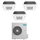 Hisense CASSETTA commerciale R32 Climatizzatore a cassetta trial split inverter bianco | unità esterna 12.5 kW unità interne 18000+18000+18000 BTU 5AMW125U4RTA+ACT[52|52|52]UR4RCC8