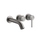 Gessi 316 miscelatore vasca, a parete, con deviatore, senza corpo incasso, finitura steel brushed 54140#239