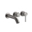 Immagine di Gessi 316 miscelatore vasca, a parete, con deviatore, senza corpo incasso, finitura steel brushed 54140#239