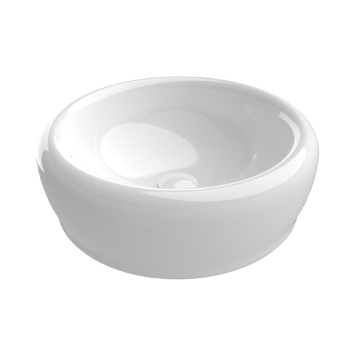 Immagine di Flaminia SIENA lavabo da appoggio Ø 46 cm, senza foro rubinetteria e troppopieno, colore bianco finitura lucido SN46A