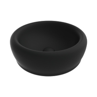 Immagine di Flaminia SIENA lavabo da appoggio Ø 46 cm, senza foro rubinetteria e troppopieno, colore carbone finitura opaco SN46ACAR