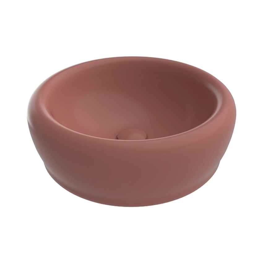 Immagine di Flaminia SIENA lavabo da appoggio Ø 46 cm, senza foro rubinetteria e troppopieno, colore uva finitura opaco SN46AUV