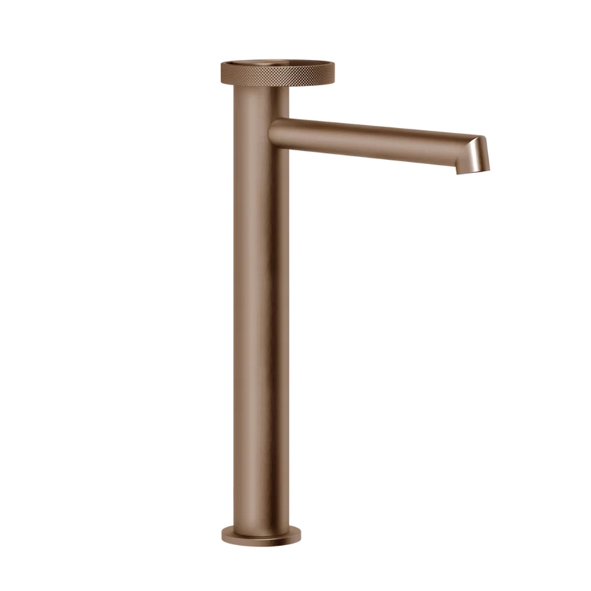 Immagine di Gessi ANELLO miscelatore lavabo H.32 cm, senza scarico e flessibili di collegamento, finitura copper brushed PVD 63306#708