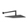 Gessi EMPORIO SHOWER soffione quadrato 30cm anticalcare per doccia, a parete orientabile, finitura nero opaco 47364#299