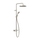 Gessi EMPORIO SHOWER miscelatore termostatico a parete con soffione Ø 30 cm, deviatore automatico bagno/doccia, flessibile 150 cm, set saliscendi e doccetta anticalcare, finitura finox brushed nickel 35183#149