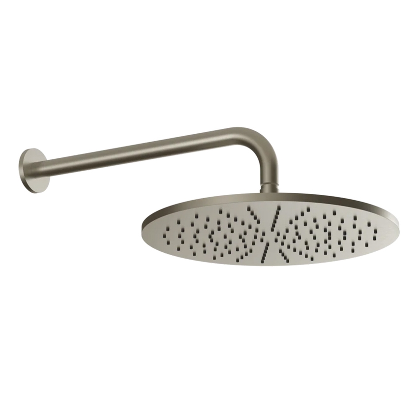 Immagine di Gessi EMPORIO SHOWER soffione Ø 30 cm a parete, orientabile, finitura finox brushed nickel 47384#149
