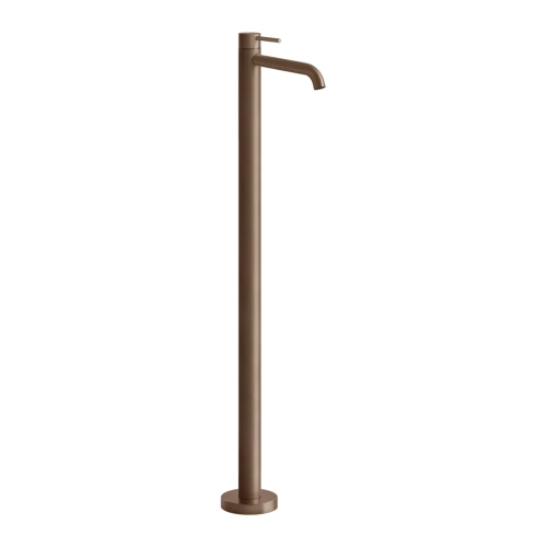 Immagine di Gessi 316 FLESSA miscelatore lavabo da terra, senza scarico, finitura copper brushed PVD 54097#708