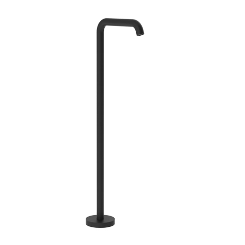 Immagine di Gessi 316 BATH bocca vasca da terra da completare con comando remoto, finitura matte black 54195#299