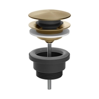 Immagine di Gessi 316 piletta "Stop&Go" per lavabo, finitura warm bronze brushed PVD 54599#726