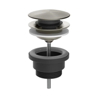Immagine di Gessi 316 piletta "Stop&Go" per lavabo, finitura steel brushed 54599#239