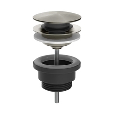 Immagine di Gessi Piletta "Stop&Go" per lavabo, finitura steel brushed 54599#239