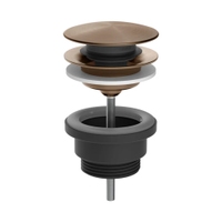 Immagine di Gessi 316 piletta "Stop&Go" per lavabo, finitura copper brushed PVD 54599#708