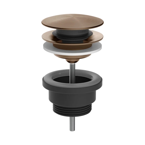 Immagine di Gessi 316 piletta "Stop&Go" per lavabo, finitura copper brushed PVD 54599#708