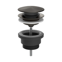 Immagine di Gessi 316 piletta "Stop&Go" per lavabo, finitura black metal brushed PVD 54599#707