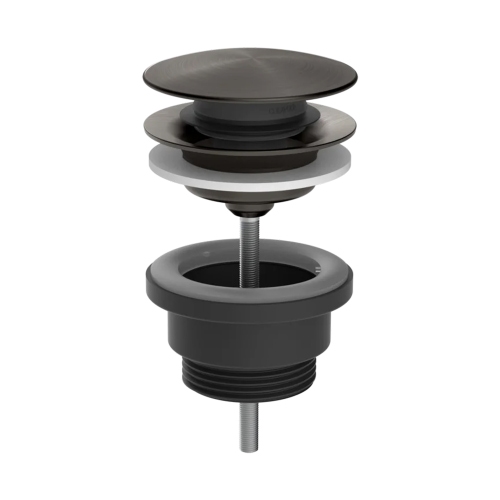 Immagine di Gessi 316 piletta "Stop&Go" per lavabo, finitura black metal brushed PVD 54599#707