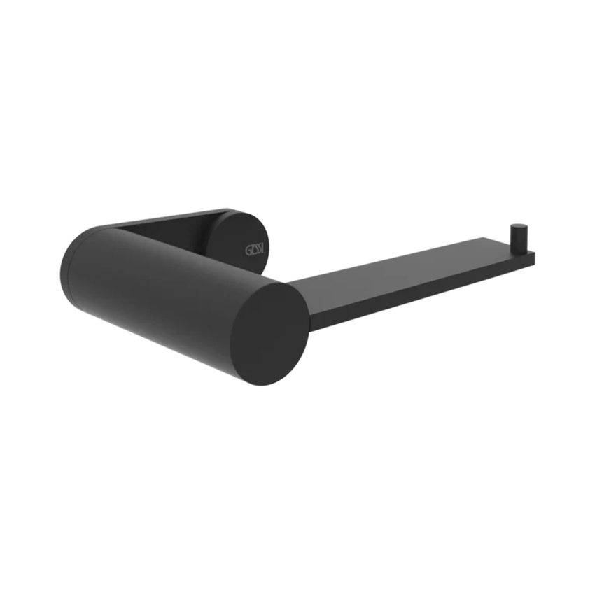 Immagine di Gessi 316 ACCESSORI portarotolo a muro orizzontale/verticale, colore nero finitura opaco 54749#299