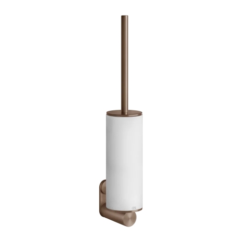 Immagine di Gessi 316 ACCESSORIES porta scopino a parete bianco, finitura Copper Brushed PVD 54719#708