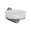 Immagine di Gessi 316 ACCESSORI porta sapone a parete bianco, finitura copper brushed PVD 54701#708