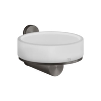 Immagine di Gessi 316 ACCESSORI porta sapone a parete bianco, finitura black metal brushed PVD 54701#707