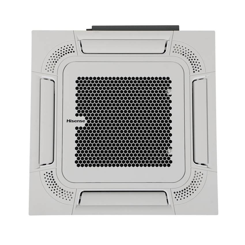 Immagine di Hisense CASSETTA commerciale R32 Climatizzatore a cassetta dual split inverter bianco | unità esterna 4.1 kW unità interne 9000+12000 BTU 2AMW42U4RGC+ACT[26|35]UR4RCC8