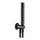 Gessi INCISO SHOWER set doccia con presa acqua, doccetta anticalcare e flessibile 150 cm, finitura black metal PVD 58123#706