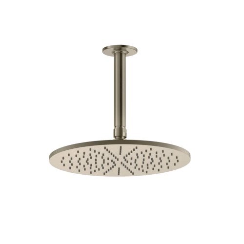 Immagine di Gessi INCISO SHOWER soffione anticalcare per doccia, a soffitto, orientabile, finitura finox brushed nickel 58252#149