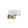 Gessi INCISO ACCESSORIES porta sapone a parete colore bianco, finitura brushed brass PVD 58501#727