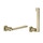 Gessi INCISO ACCESSORI porta rotolo a parete orizzontale o verticale, finitura brushed brass PVD 58455#727