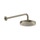 Gessi INCISO SHOWER soffione anticalcare a parete orientabile, finitura finox brushed nickel 58185#149