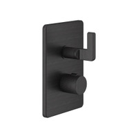 Immagine di Gessi INCISO- miscelatore termostatico a parete per doccia, 1 uscita, senza corpo incasso, finitura aged Bronze 58132#187