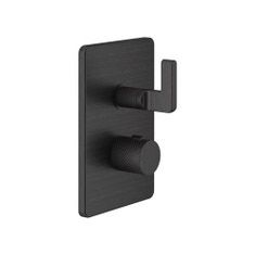 Immagine di Gessi INCISO- miscelatore termostatico a parete per doccia, 1 uscita, senza corpo incasso, finitura aged Bronze 58132#187