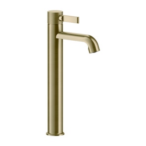 Immagine di Gessi INCISO- miscelatore lavabo H.34 cm, senza scarico,con flessibili di collegamento, finitura brushed brass PVD 58004#727