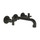 Gessi INCISO+ gruppo lavabo P.23 cm, tre fori a parete, senza scarico, finitura aged bronze 58190#187