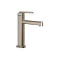 Immagine di Gessi INGRANAGGIO miscelatore lavabo H.18 cm, con scarico e flessibili di collegamento, finitura finox 63502#149