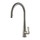 Gessi PROTON miscelatore monocomando, con canna girevole e doccetta estraibile monogetto, finitura finox 17153#149