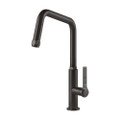 Immagine di Gessi OFFICINE miscelatore monocomando con canna girevole, finitura black metal brushed PVD 60051#707