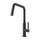 Gessi OFFICINE miscelatore monocomando con canna girevole, finitura black metal brushed PVD 60051#707