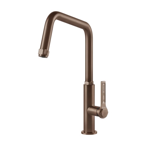 Immagine di Gessi OFFICINE miscelatore monocomando con canna girevole, finitura copper brushed PVD 60051#708