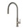 Gessi MESH miscelatore monocomando, con canna girevole e doccetta estraibile mono getto, finitura finox 60003#149
