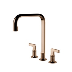 Immagine di Gessi INCISO rubinetto a 3 fori, con canna girevole, finitura copper PVD 58701#030